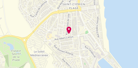 Plan de METREGISTE Catherine, 27 Rue Leconte de Lisle, 66750 Saint-Cyprien