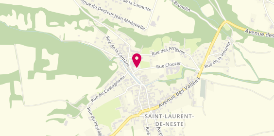 Plan de Marie Morel Psychologue, Chemin de Clouzet, 65150 Saint-Laurent-de-Neste
