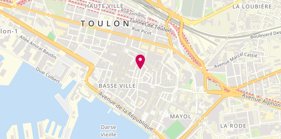 Plan de FOURNEL Vincent, 44 Rue Baudin, 83000 Toulon