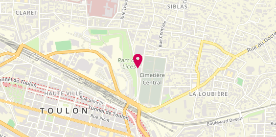 Plan de FOUCAULT Céline, 248 avenue des Lices, 83000 Toulon