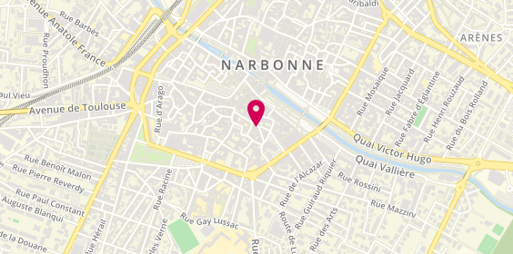 Plan de DE BONNECHOSE Nermine, 8 Rue Lamourguier, 11100 Narbonne