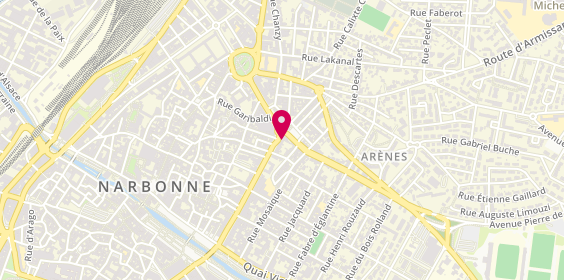 Plan de HUBERT Myriam, 25 Boulevard Général de Gaulle, 11100 Narbonne