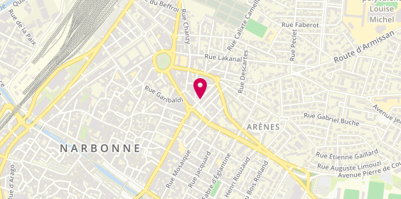 Plan de ROUX Geneviève, 4 Rue d'Alger, 11100 Narbonne