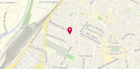 Plan de PAVARD Ludivine, 38 Boulevard de 1848, 11100 Narbonne