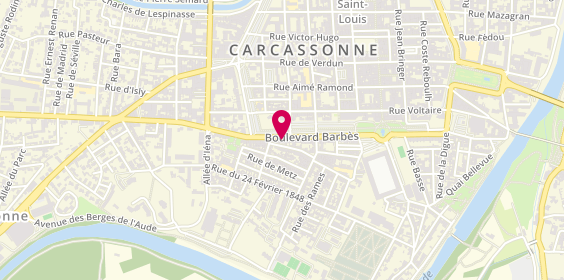 Plan de BOUGUIN Marie Psy Carcassonne, 75 Boulevard Barbès, 11000 Carcassonne
