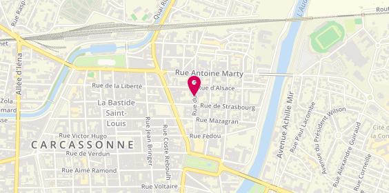 Plan de GAYRAUD Charles, 14 Rue du Palais, 11000 Carcassonne