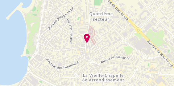 Plan de Natalia DEFOY - Psychologue Clinicienne, 10 Boulevard des Joncs, 13008 Marseille
