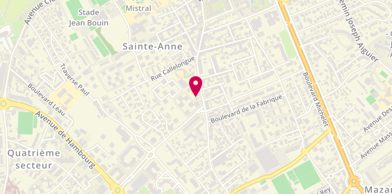 Plan de CHAUVIN Sandra, Résidence "Les Jardins de Sainte-Anne
508 avenue de Mazargues Bât. 3, 13008 Marseille