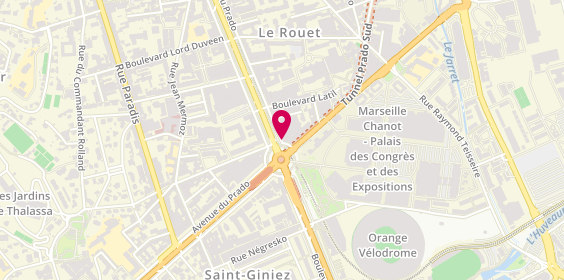 Plan de GONNET Léo, 285 Avenue du Prado, 13008 Marseille