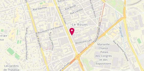 Plan de Centre TCC et Neuropsychologie - Manon DEVEAUX et Sandrine FOSSE, 241 avenue du Prado, 13008 Marseille