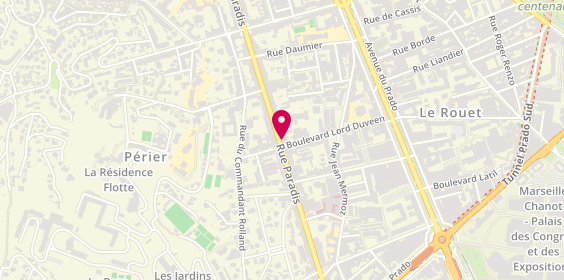 Plan de KHALIFA Vincent, 395 Rue Paradis, 13008 Marseille