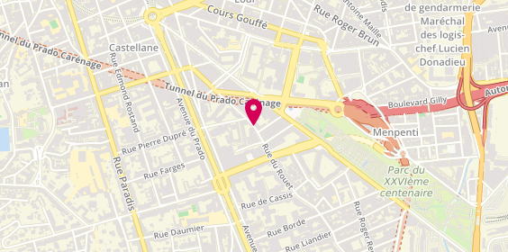 Plan de COEN Marianne, Centre Médical
65 Rue du Rouet, 13008 Marseille