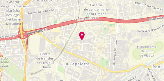 Plan de GAUDIN Carine, 68 Boulevard Mireille Lauze, 13010 Marseille