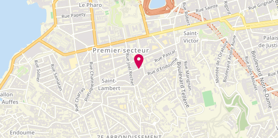 Plan de SACLIER Véronique, 5 Rue du Coteau, 13007 Marseille