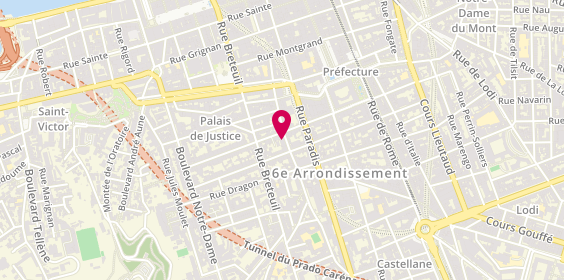 Plan de Marie-Astrid PAPLEUX, Psychothérapie et Accompagnement Psychologique, 18 Rue Stanislas Torrents, 13006 Marseille
