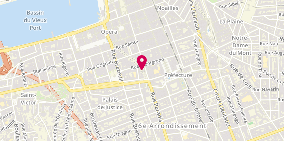 Plan de GUEGUEN Tiphaine, 72 Rue Paradis, 13006 Marseille