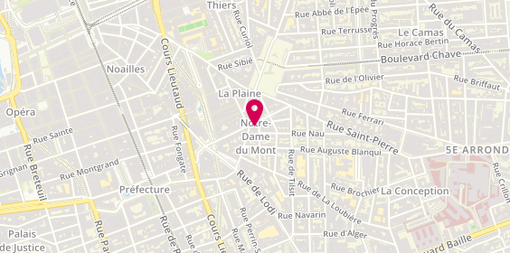 Plan de Laura GAUTHEREAU - Psychologue à Marseille 6ème, 42 Rue des 3 Frères Barthélémy, 13006 Marseille