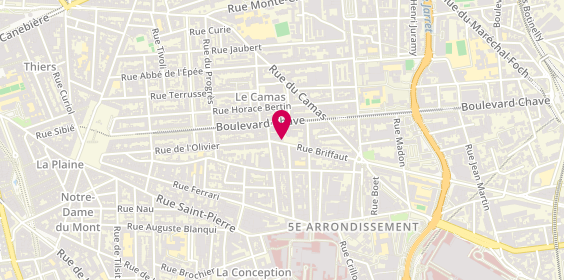 Plan de Anne Laure DUBOIS - Psychologue, 5 Rue Briffaut, 13005 Marseille