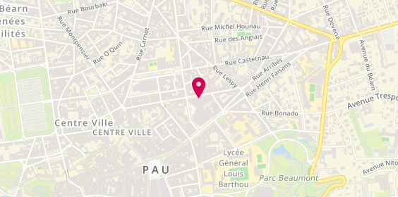 Plan de Géraldine PESLIER Psychologue clinicienne, 21 Rue Emile Guichenné, 64000 Pau