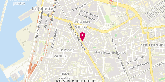Plan de SPINDLER Lucienne, 54 Rue de la République, 13002 Marseille