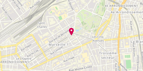 Plan de Mancia MARCIANO Francesca, 134 Boulevard Longchamp, 13001 Marseille