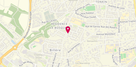 Plan de BERTHIER Tiphaine, 117 Rue Louis Barthou, 64140 Billère