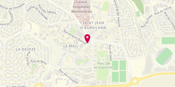 Plan de OUALI Léa, 313 Rue Jacques Balmat, 34500 Béziers