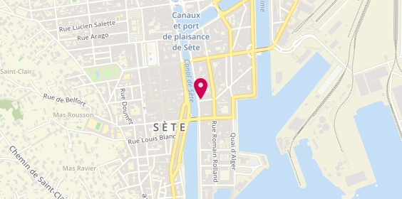 Plan de PASTRE Cécile, 1 Rue Lazare Carnot, 34200 Sète