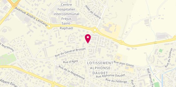 Plan de Psychologue Clinicienne, le Clos Les Chênes, le Patio
540 Rue du Dr Donnadieu, 83600 Fréjus