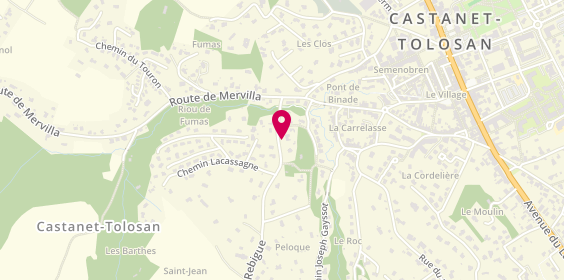 Plan de Mivielle BOLCAIN Laurence, 4 Route de Rebigue, 31320 Castanet-Tolosan