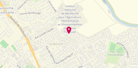 Plan de BIDAL Patrice Psychologue clinicien à Castanet-Tolosan, 10 Rue Marguerite Long, 31320 Castanet-Tolosan
