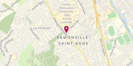 Plan de DOUSSET Valérie psychologue psychothérapeute ramonville, 40 avenue Tolosane, 31520 Ramonville-Saint-Agne