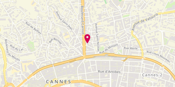 Plan de MONTOURCY Emilie, 1 Rue Montaigne, 06400 Cannes
