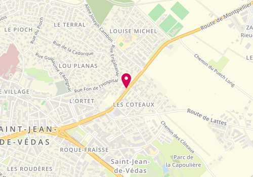 Plan de Karim DEBBOUN Aghailan, Psychologue clinicien, 21 Route de Montpellier, 34430 Saint-Jean-de-Védas