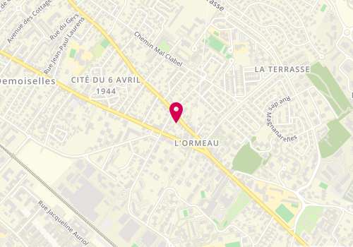 Plan de Brunhilde JAS - Cabinet de Psychologie, 306 avenue Jean Rieux, 31500 Toulouse