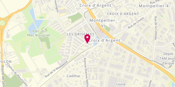 Plan de SUBRENAT Gwenaël, 461 avenue des Bergamotes, 34070 Montpellier