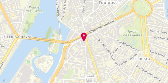 Plan de Nancy MOREAUX - Psychologue clinicienne enfants, adolescents, adultes - Toulouse, 7 place Lafourcade, 31400 Toulouse