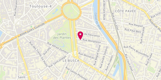 Plan de IGLESIAS Rachel, 5 Rue Monplaisir, 31400 Toulouse
