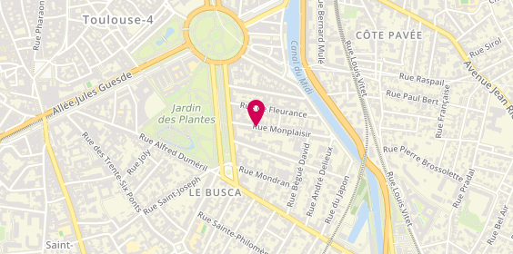 Plan de DETHIEUX Jean Baptiste, 11 Rue Monplaisir, 31400 Toulouse