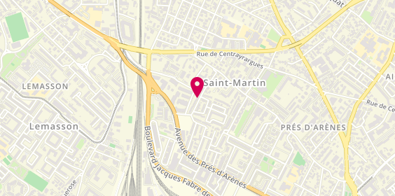 Plan de Béatrice FIERENS - Psychologue à Montpellier, 8 Rue des Tulipes 34070, 34000 Montpellier