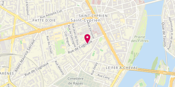 Plan de Mélissa LHERMINE - Psychologue - Toulouse, 124 Rue de Cugnaux
12 Pl. Intérieure Saint-Cyprien, 31300 Toulouse