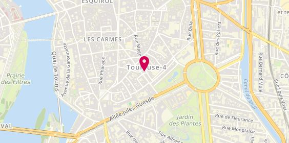Plan de Yumi TAUPIN Psychologue, 23 Rue Théodore Ozenne, 31000 Toulouse