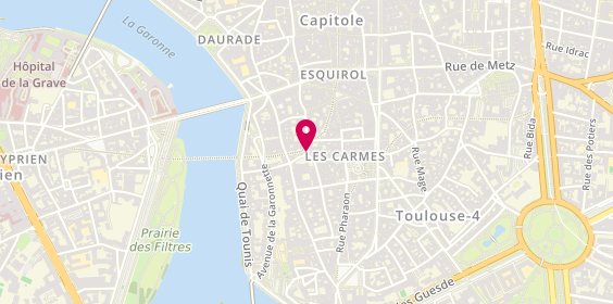 Plan de ICHARD Karine, 1 Rue des Paradoux, 31000 Toulouse
