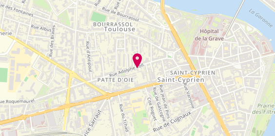 Plan de PICAT Sandrine, 31 Rue Adolphe Coll, 31300 Toulouse