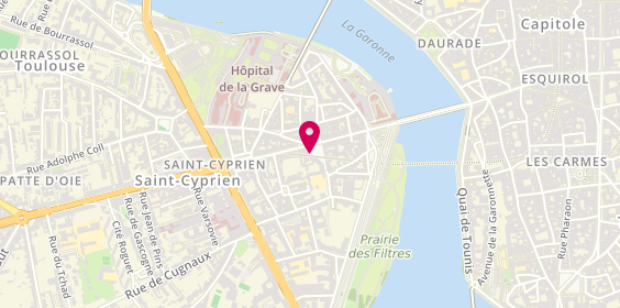 Plan de LARRIBEAU Pierre, 3 Place Olivier, 31300 Toulouse