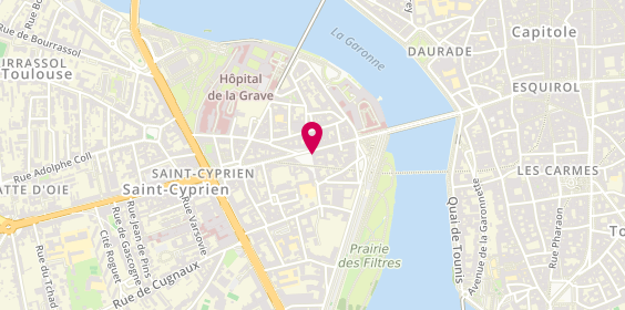 Plan de NOUAILLES-GAVA Justine, 11 place Olivier, 31300 Toulouse