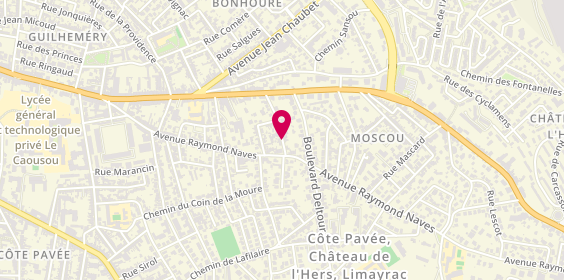 Plan de DETREZ Charlotte, 7 Rue Alexandre Ducos, 31500 Toulouse