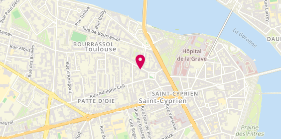Plan de Florence FERRIER - Psychologue Toulouse Saint-Cyprien, 11 Rue des Fontaines, 31300 Toulouse
