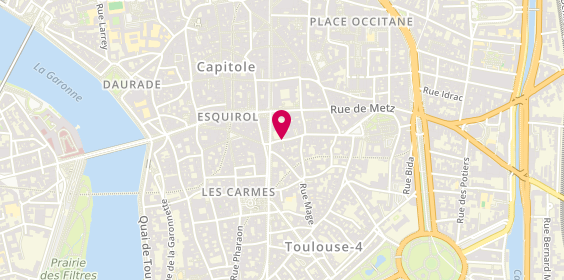 Plan de Alice IMBERT - Psychologue - Toulouse, 9 Rue Croix Baragnon, 31000 Toulouse