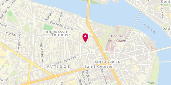 Plan de Clara GERONIMI - Psychologue, 16 Rue Jacques Roudil, 31300 Toulouse